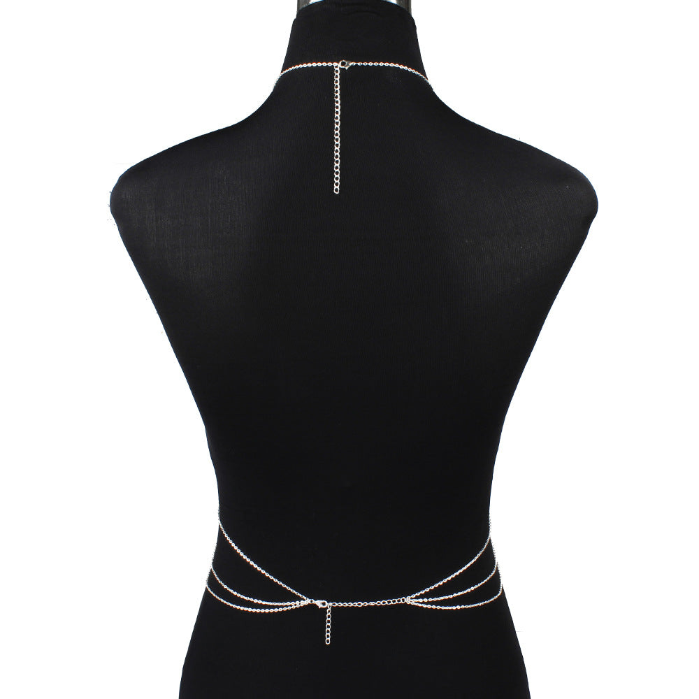Multilayered Tassel Pearl Body Chain Trend Pearl Sexy Breast Chains