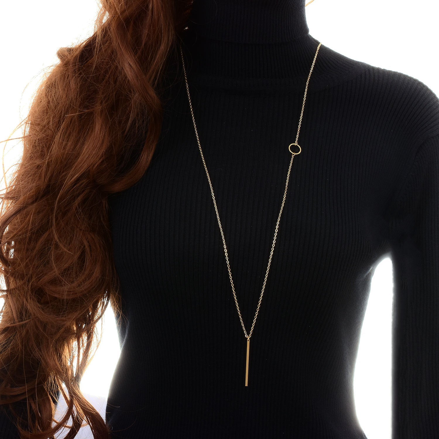 Long bar Necklace