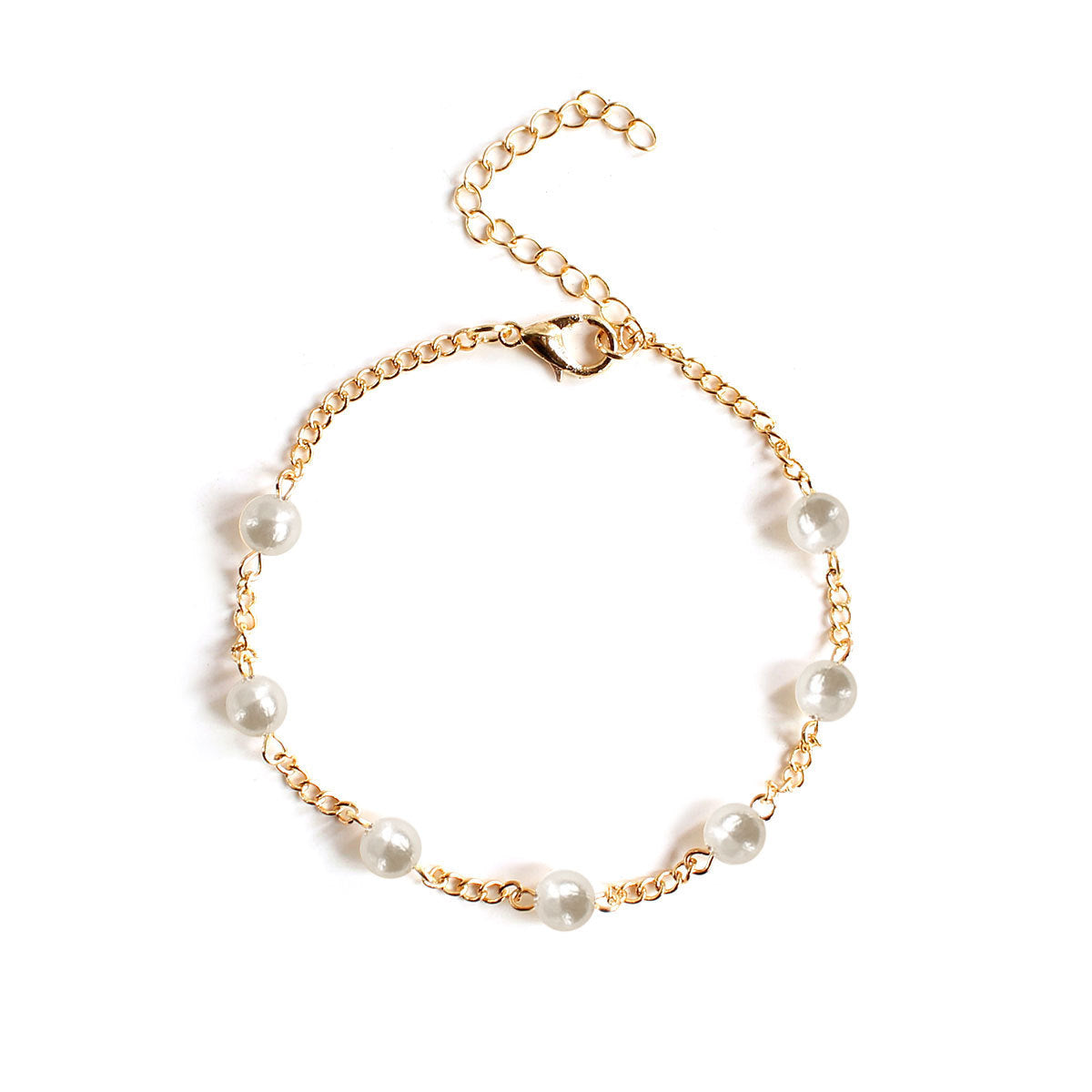 Pearl Beaded Chain Bracelet