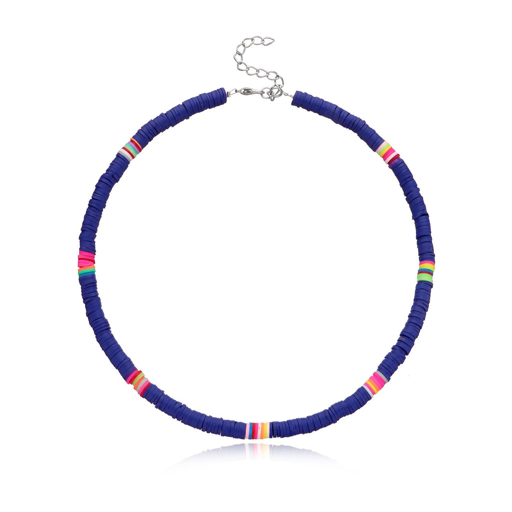 Disc Surfer Choker Beach Collar Necklace