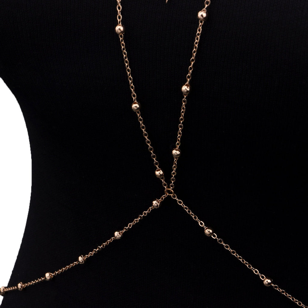 Bikini Bra Body Chains Women Body Round Beads Chain