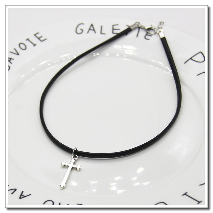Retro Cross Pendant Necklace