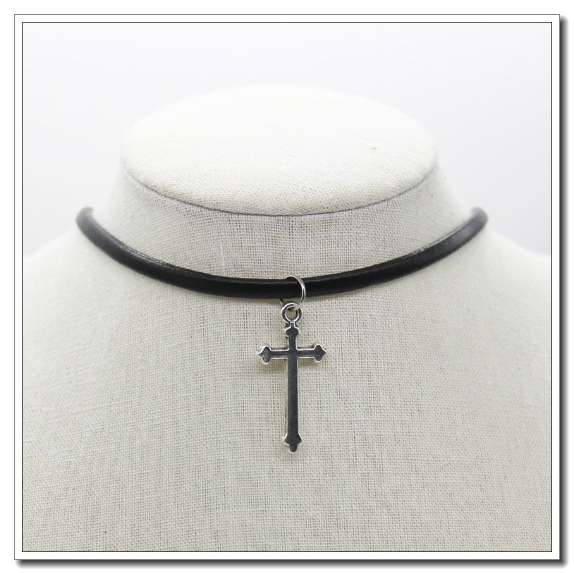 Retro Cross Pendant Necklace