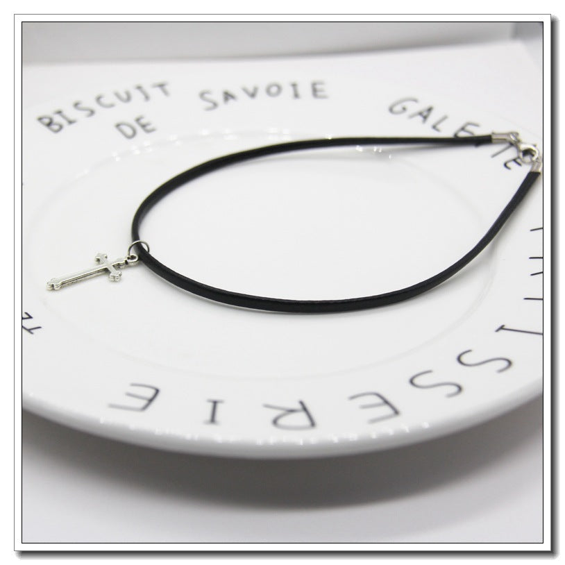 Retro Cross Pendant Necklace
