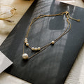 Boho Choker Pearl Pendant Necklace