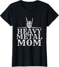 Womens Rock N Roll Metal Mom Gift Mother Day, Christmas or Birthday T-Shirt