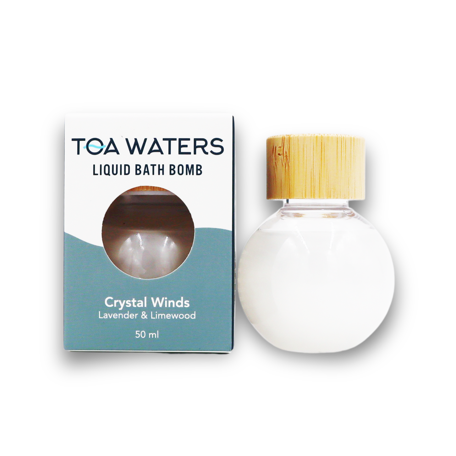 Crystal Winds Liquid Bath Bomb - Lavender and Limewood
