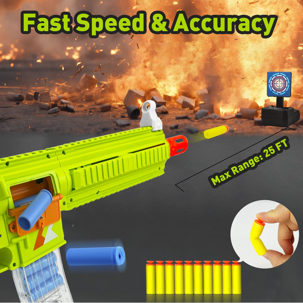 Automatic 416 Toy Gun, Electric Suction Darts Toy Gun, H416 Toy Gun, two shooting modes, for adults, teenagers, holiday gifts, birthday gifts, Halloween and Christmas gifts.