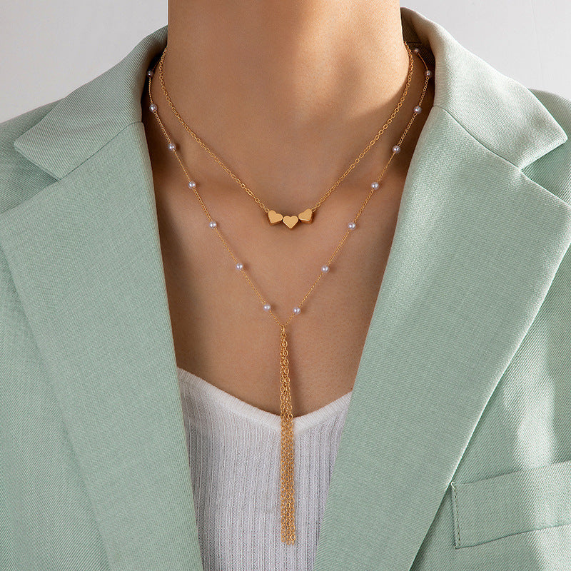 Trendy Heart Charm Necklace for Women
