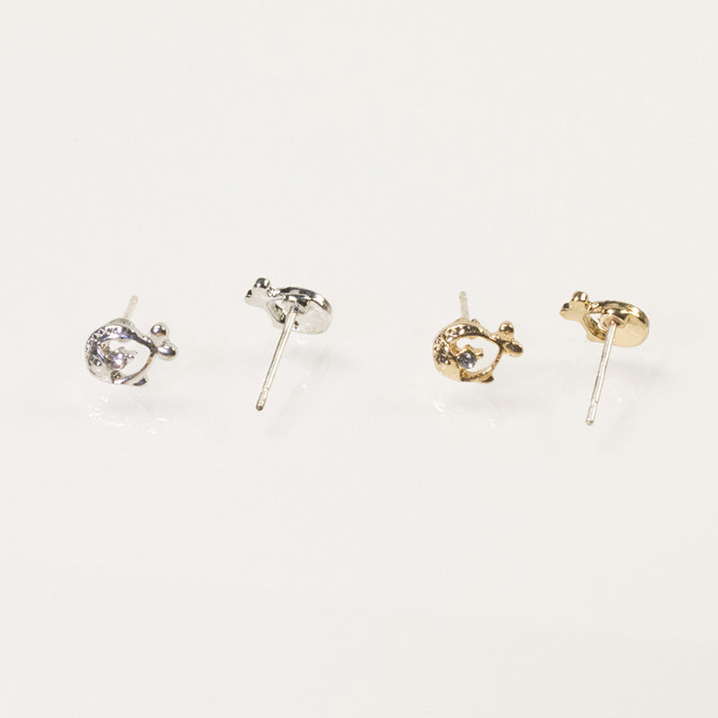 Blue Whale Shell Earring Set