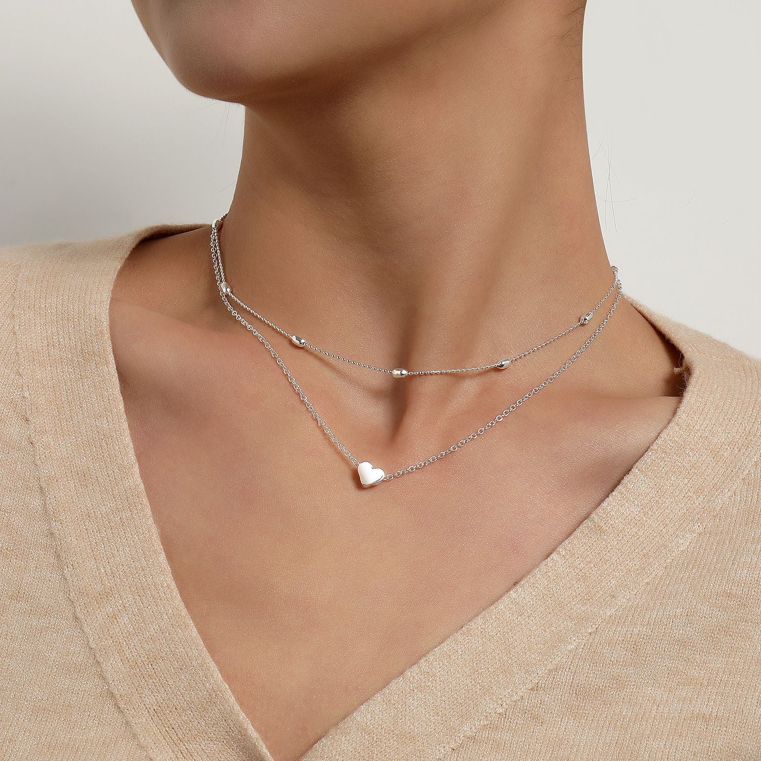Layer Chain Choker Necklace for Women