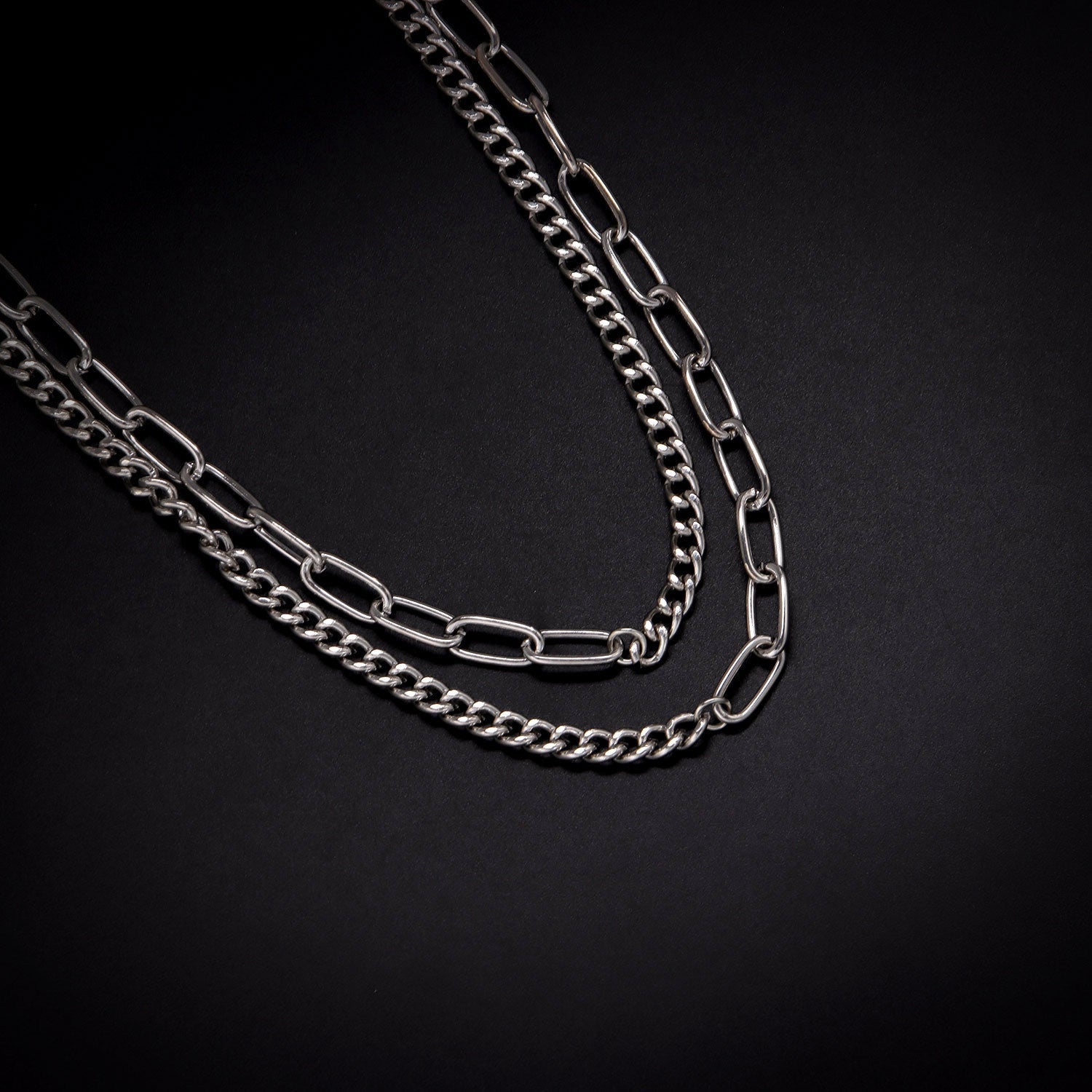 Multi Layer Chain Necklace Punk Trendy Choker Necklace