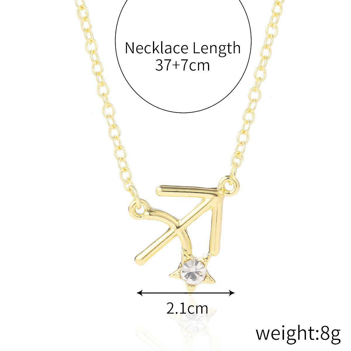 Custom 12 Zodiac Necklace Horoscope Necklace
