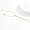 Stone Finger Chain Bracelet