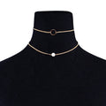 Chain Circle Pendant Necklace
