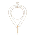 Multilayer Bar Necklace Boho Layered