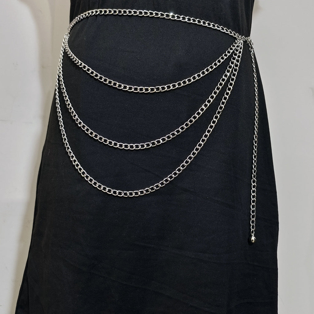 Multi-layer Waist Chain with Metal Buckle Jewelry