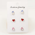 Prince Love Princess Stud Earrings Set