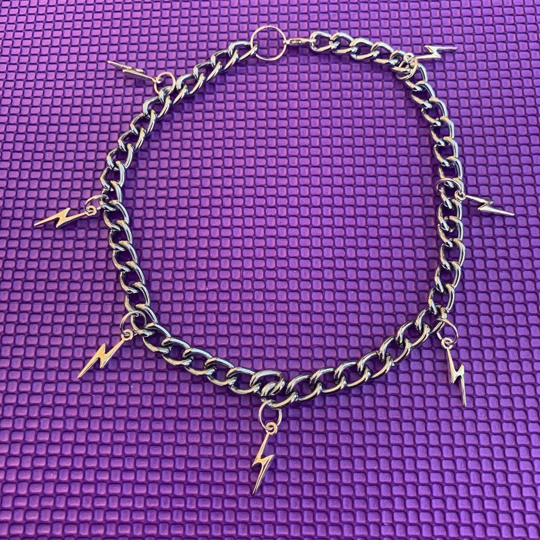 Punk Lightning Chokers Necklace