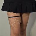 Sexy Beach Body Chain Nightclub Party Multi-layer Tassel Pearl Leg Chain