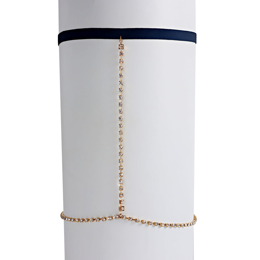 Fashion Rhinestone Thigh Chain