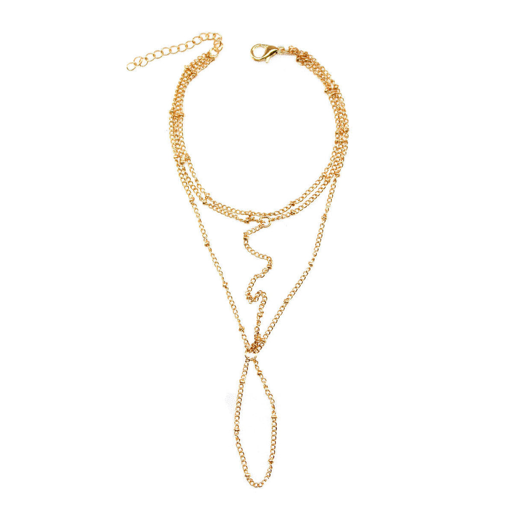 Multi-Layered Bead Chain Bracelets for Women