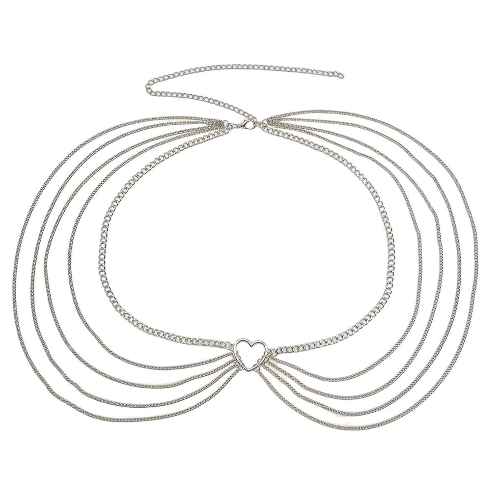 Sexy Beach Bikini Thin Belly Chain Simple Geometric Exaggerated Fringe Waist Chain Jewelry