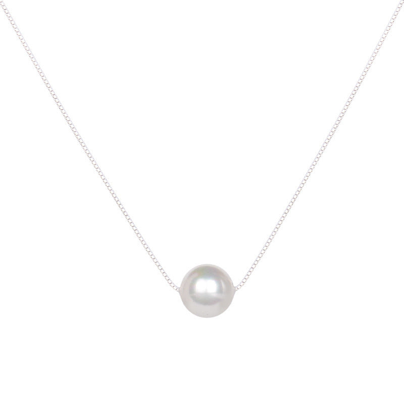 Pearl Pendant Necklace Female Single Pearl