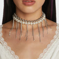 Tassel Sweater Chain Design Double Layer Vintage Necklace