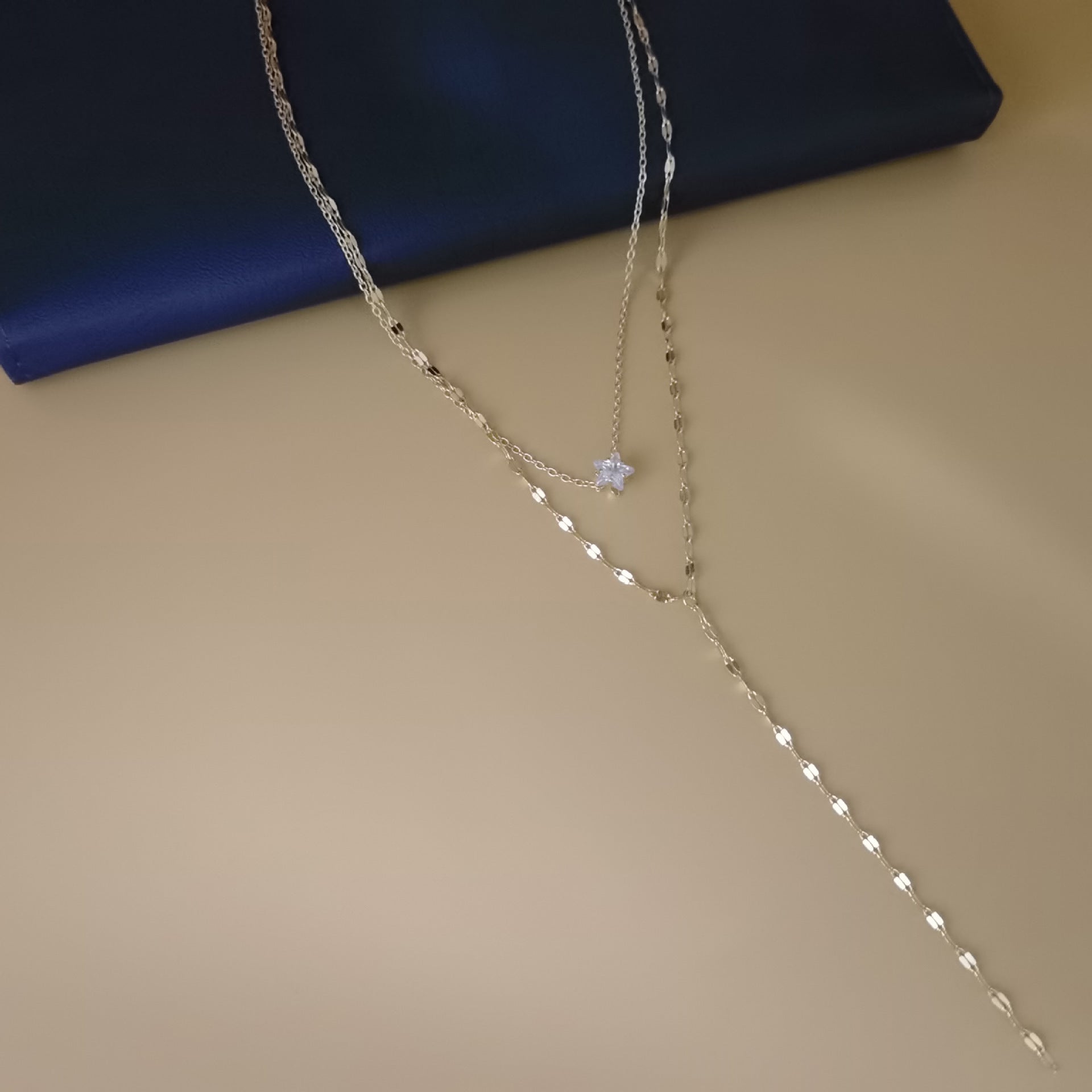 Double Layered Choker Necklace Women Sexy Tassel