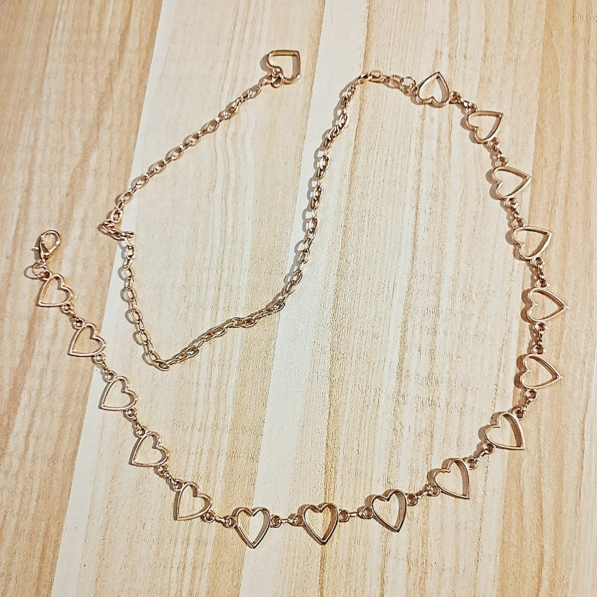 Double Chain Love Waist Chain Hip Hop Heart Pants Chain