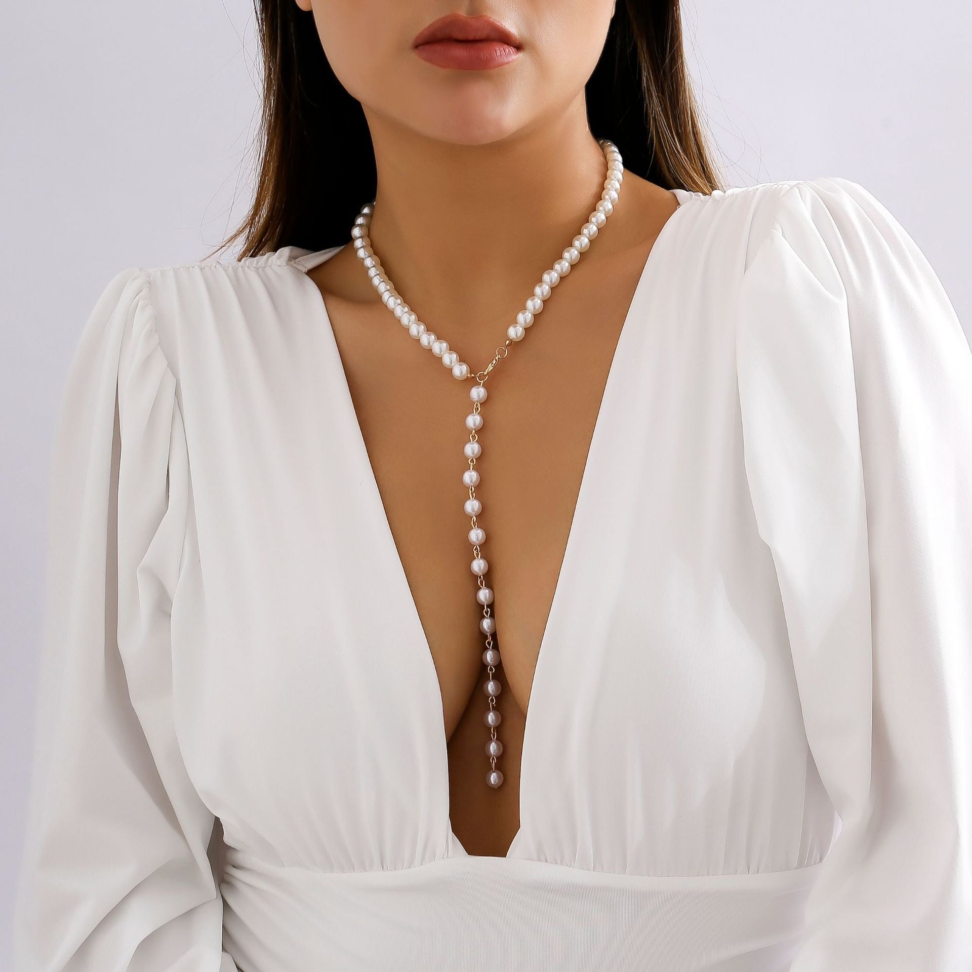 Brave Light Punk Ccb Beads Long Chain Necklace