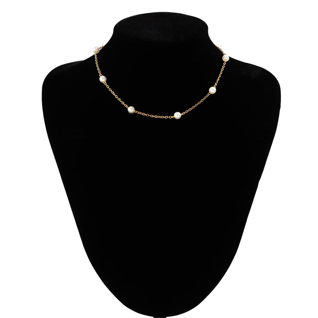 Small Imitation Pearl Beads Chains Necklaces/Earrings/Bracelets Sets