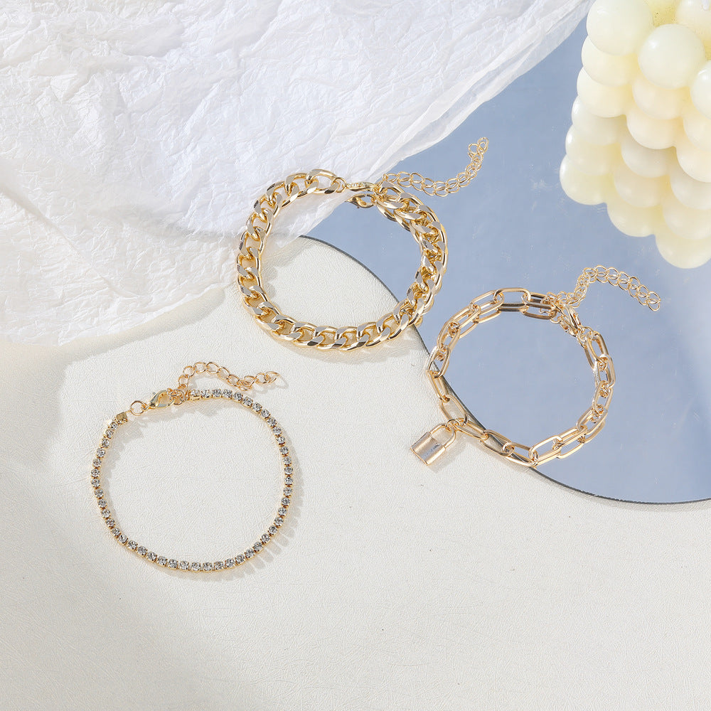 Hip Hop Punk Bracelet Set