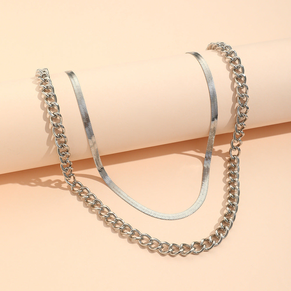 Multilayer Layered Snake Chain Necklace