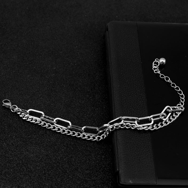 Double Layer Combination Chain Bracelet