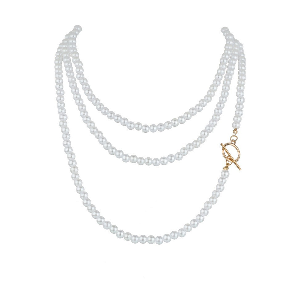Vintage Women Baroque Pearl Necklace