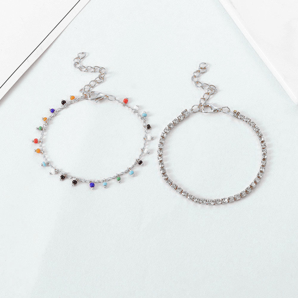 Disc Beaded Layer Bracelet