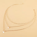 Disc Necklace Layered Round Necklace