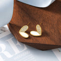 Heart Tiny Studs Enamel Earrings