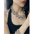 Chunky Bead Choker Necklace