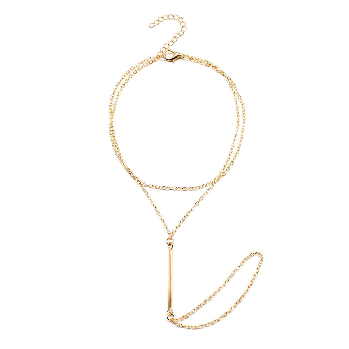 Bohemian Style Bar Anklets Jewelry with Toe Ring