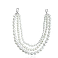 Three-Layer High Gloss Pearl Shoe Charms Chains Foot Decoration