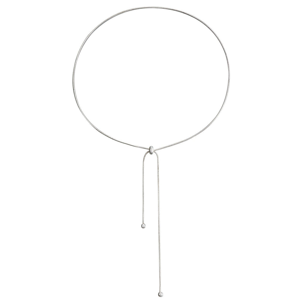 Women Metallic Long Tassel Chain Necklace Hand Jewelry
