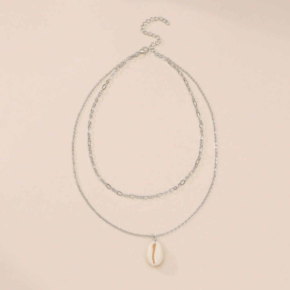 Layered Shell Necklace for Women