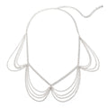 Sexy Beach Bikini Thin Belly Chain Simple Geometric Exaggerated Fringe Waist Chain Jewelry