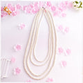 Retro Choker Necklace Multi-Layered Baroque Beaded Imitation Pearl