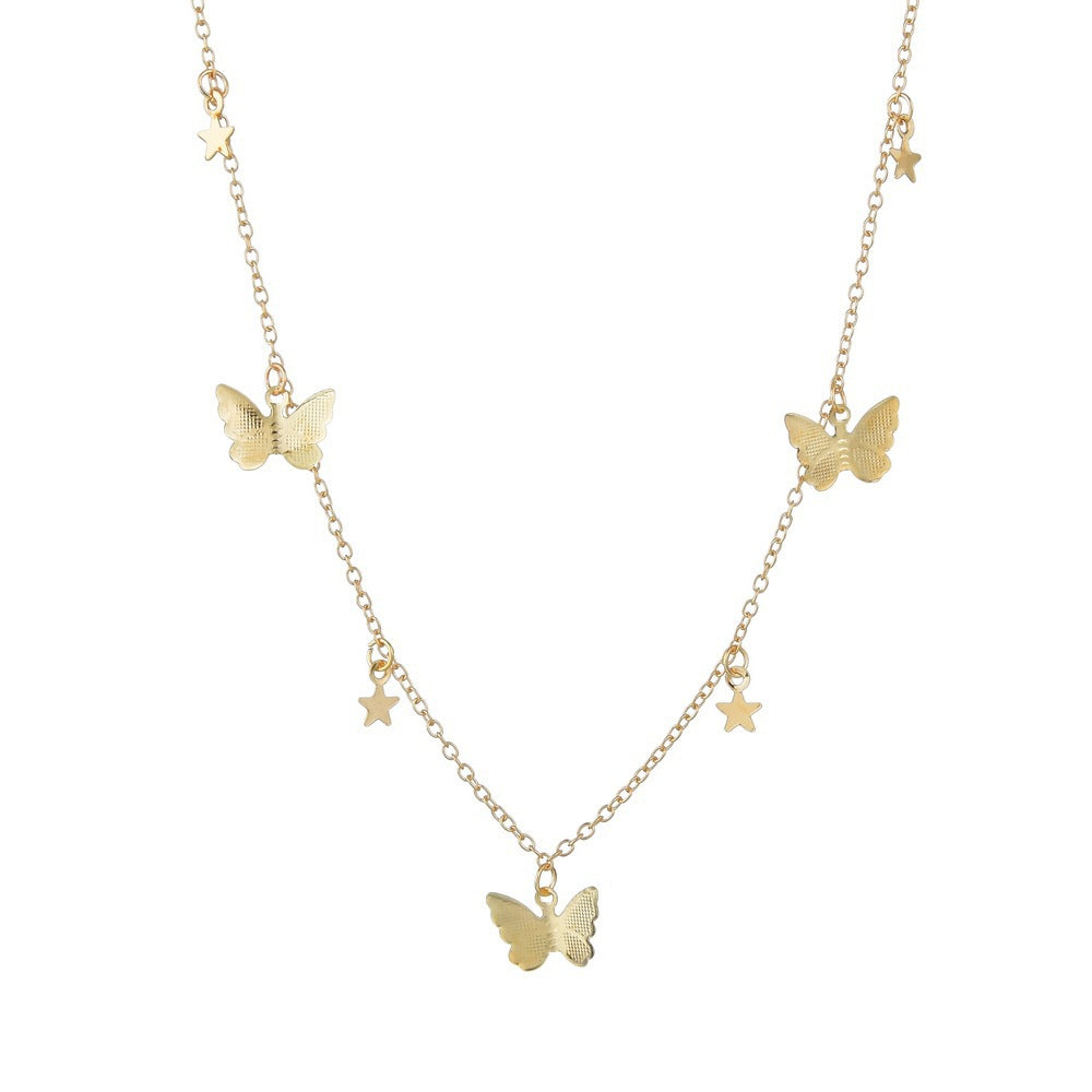 Butterfly Pendant Necklace for Women