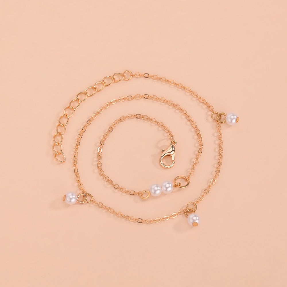 Tiny Pearl Chain Necklace