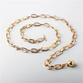 Lady Style Chain Metal Belt Cheap Women Belt Strap